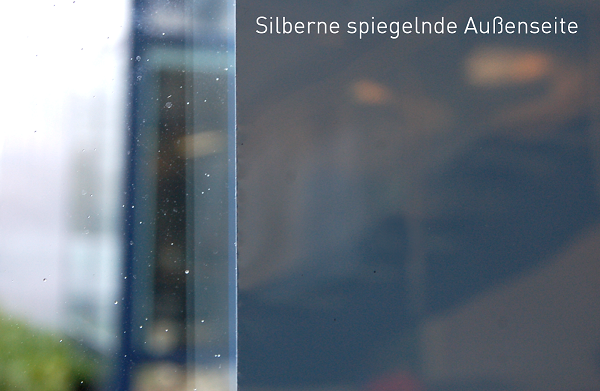 Opalfilm Silber 20r Sr Primus Plus Sichtschutz&Deko: OPALFILM® silber schwarz undurchsichtig Primus außen